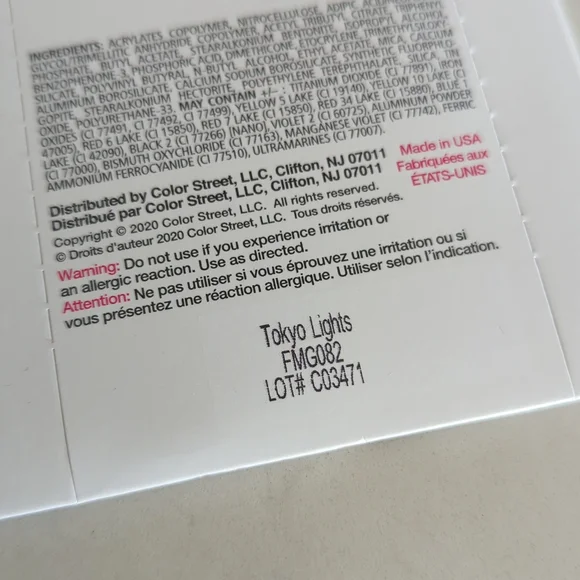 Color Street Nail Polish strips - Tokyo Lights - Picture 2 of 6